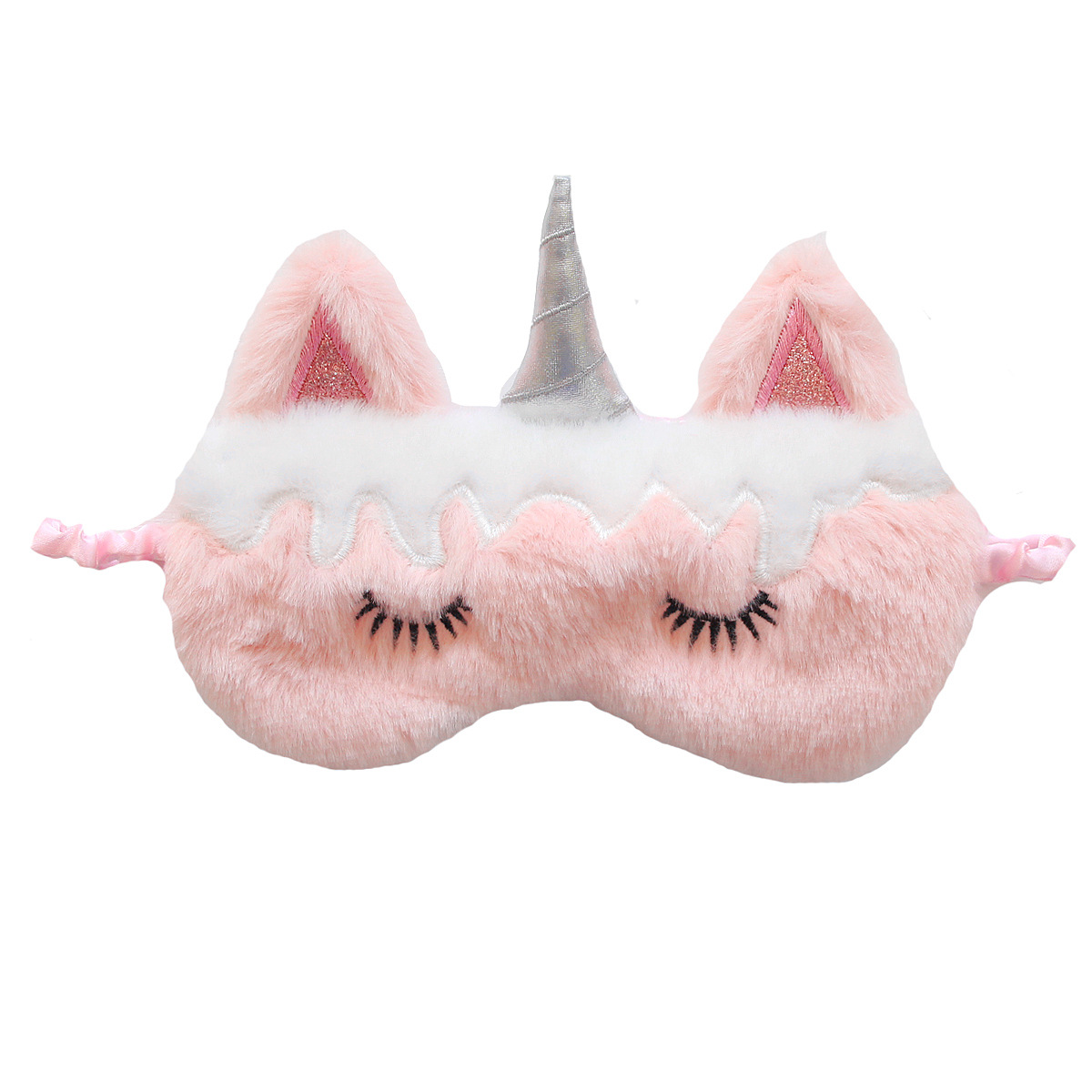 Cute 3D Cat Sleep Sleeping Eye Mask for kids Cartoon Eyeshade Cover Shade Eye Patch Soft Portable Blindfold Travel Eyepatch #S