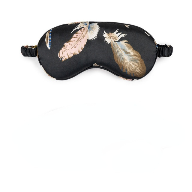 Imitated Silk Sleep Eye Mask Soft Print Eyepatch Sleeping Blindfold Eye Cover Eyepatch Block Out Light For Better Sleep Eyeshade