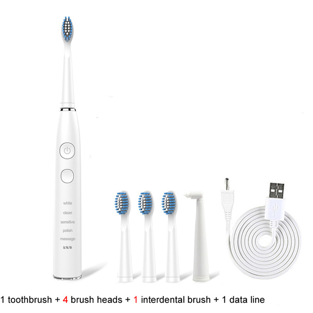 Electric Toothbrush  IPX7 Waterproof USB Rechargeable Adult Brush