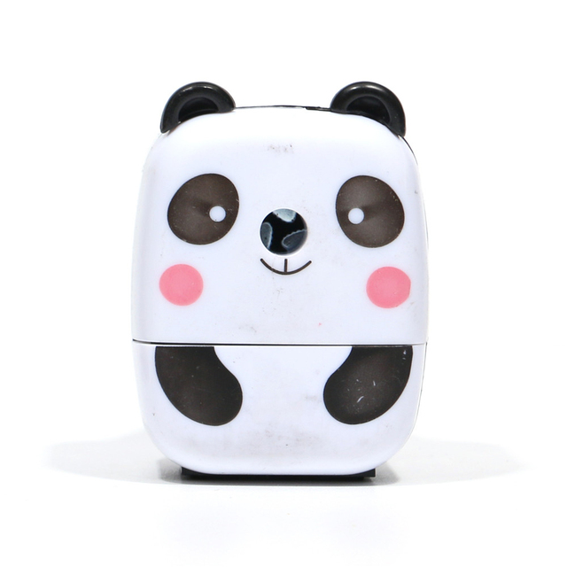 Cute Cartoon Animals Pencil Sharpener Kawaii Stationery Kids Gift Panda Hand Crank Manual Pen Cutter Tool School Office Supplies