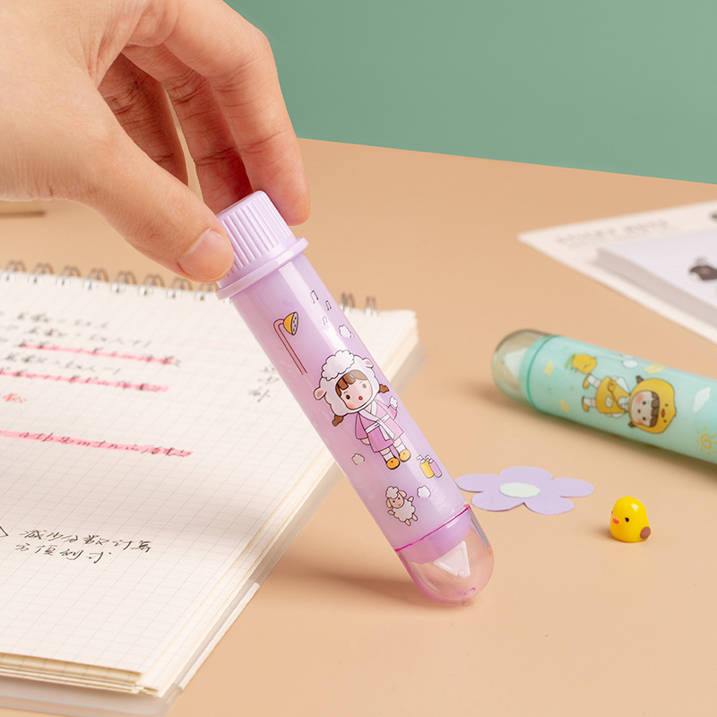 1 PC Double Head Correction Tape + Double Sided Adhesive Dot Roller Glue Runner Tape for Scrapbooking DIY