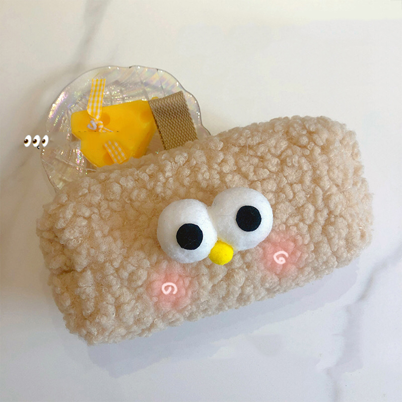 Pencil Cases For Girls Kawaii Pencil Pouch School Supplies Plush Estojo Escolar Big Eyes Pen Case Trousse Scolaire Pencilcase