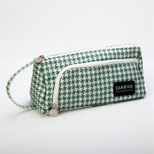 Pencil Case Big Papeleria Material Cartuchera Escolar Estojo Estuche Lattice Trousse Scolaire Pencilcase School Supplies