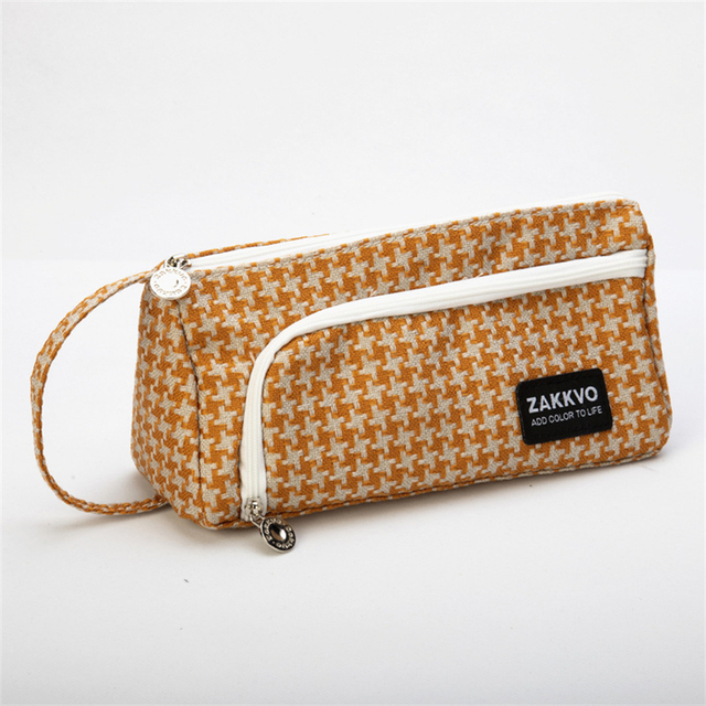 Pencil Case Big Papeleria Material Cartuchera Escolar Estojo Estuche Lattice Trousse Scolaire Pencilcase School Supplies