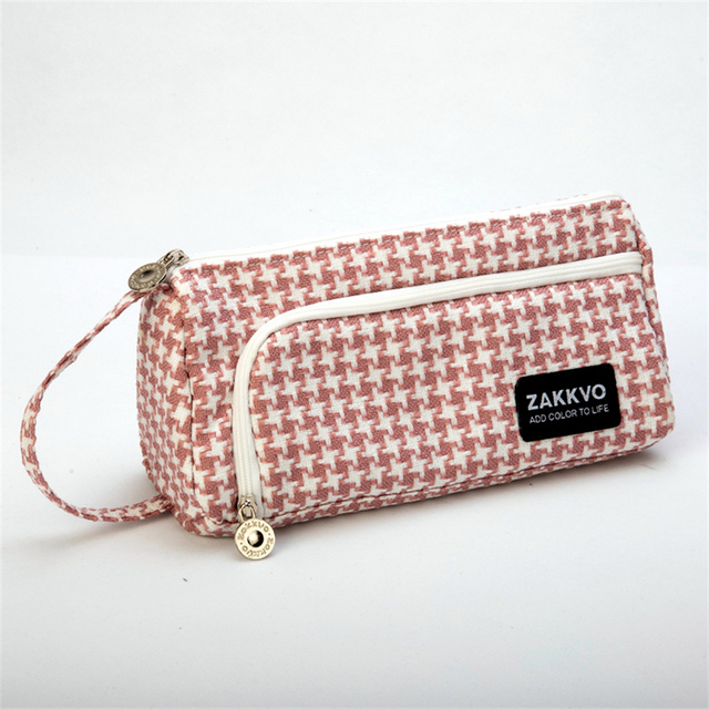 Pencil Case Big Papeleria Material Cartuchera Escolar Estojo Estuche Lattice Trousse Scolaire Pencilcase School Supplies