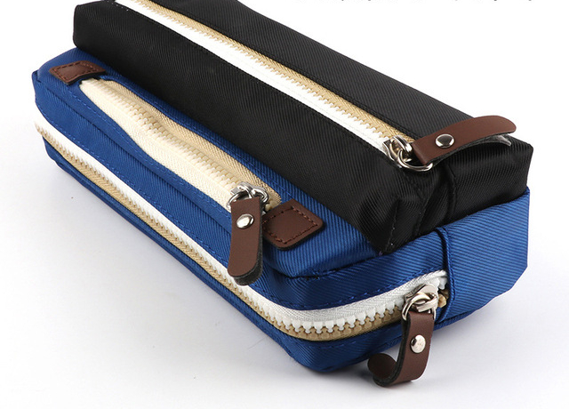 Color Mix Three-layer Pencil Case Kawaii School Bags for Boy Pen Pouch Material Escolar Papeleria School Box Supplies Stationery