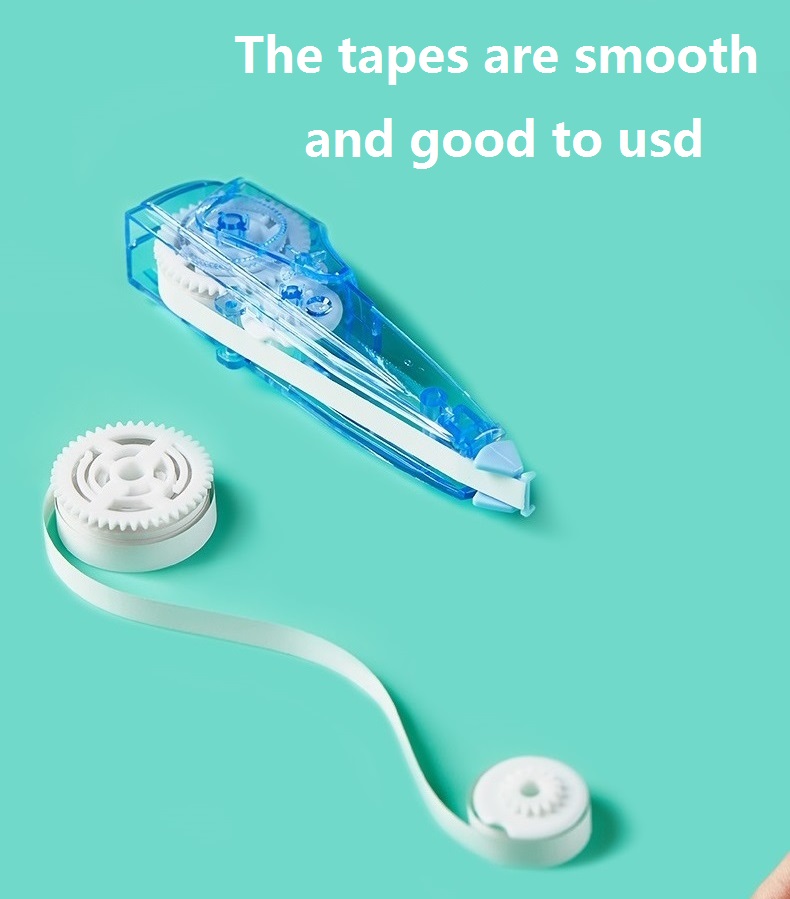 1+2 Total 3Pcs Correction Tape 5mmx6m Replaceable Refills Kids Students School Test Correct Mistake Belt Homework Office