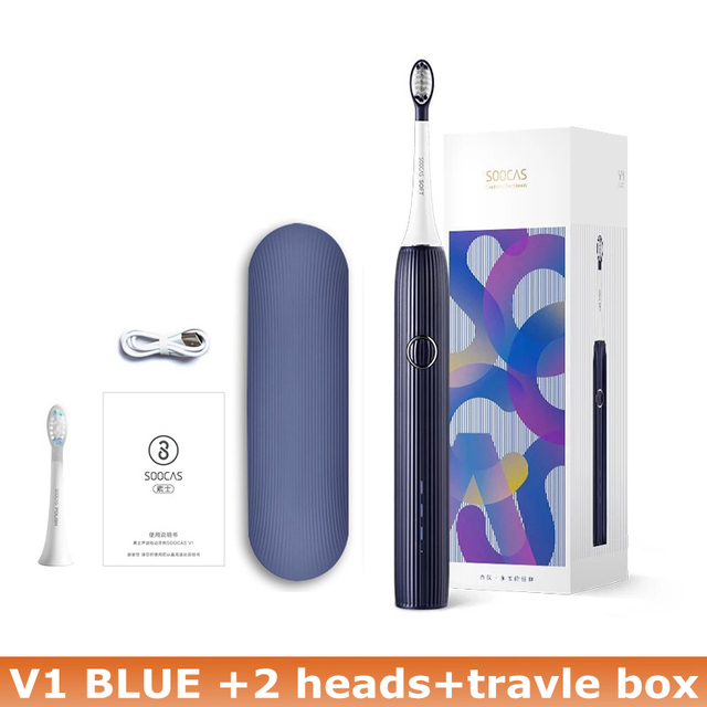 Sonic Electric Toothbrush Soocare Ultrasonic Waterproor Automatic 60 Day battery life Adult