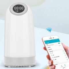 Bluetooth Speaker Night Lights Press Control Bedside Lamp