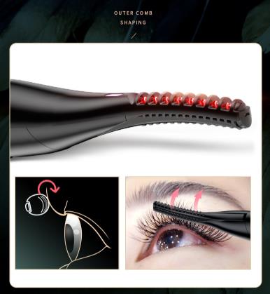 Electric Eyelash Curler Fast Heating Iron Temperature Adjustable Natural Eyelash Roller Make Up Lashes Curl Pen USB Charging