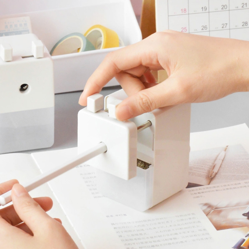 Tabletop Pencil Sharpener Adjustable Manual Sharpener Automatically Feed Home School Office Stationery Supplies