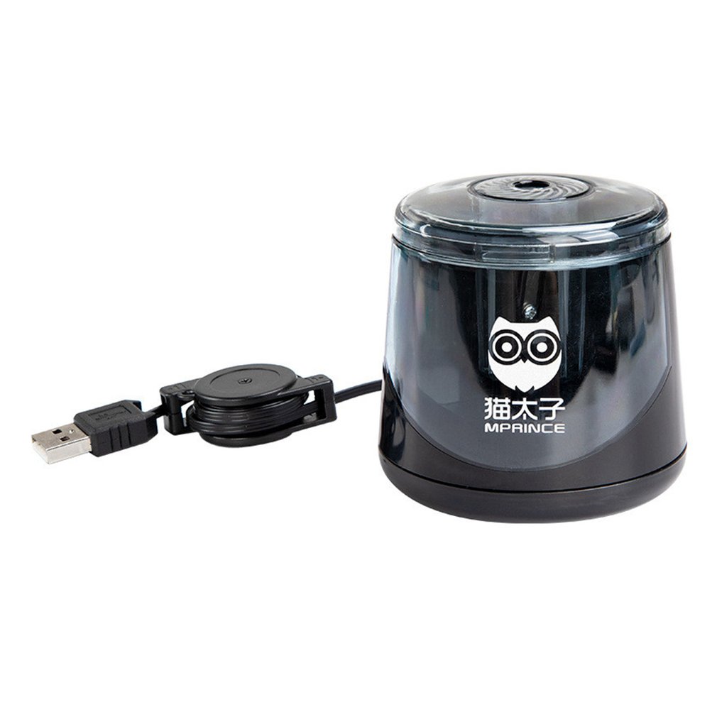 USB Electric Pencil Sharpener Automatic Pencil Sharpeners For Office School Single Hole Pencil Sharpener