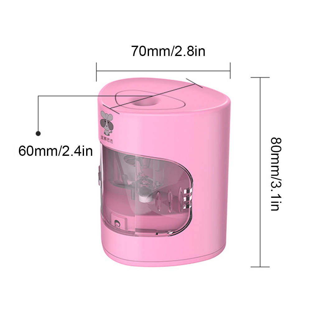 Electric Safety Automatic Pencil Sharpener With Two-Hole Touch Switch Pencil Sharpener Pencils School Household Stationery