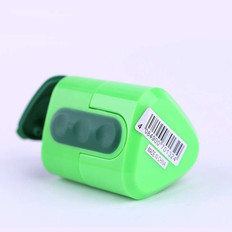 Triangle Double Hole Pencil Sharpener with Thick Hole Sharpeners Large Hole Cutter Stationery Knife Can Sharpen 0.8cm/1.1cm