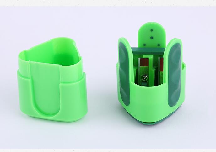Triangle Double Hole Pencil Sharpener with Thick Hole Sharpeners Large Hole Cutter Stationery Knife Can Sharpen 0.8cm/1.1cm
