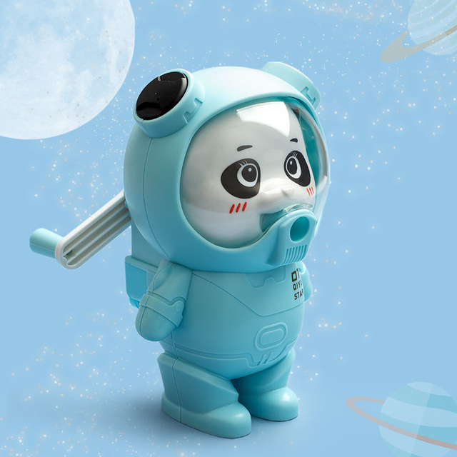 Hand-cranked space fat baby cartoon series pencil sharpener does not stick lead automatic pen sharpener