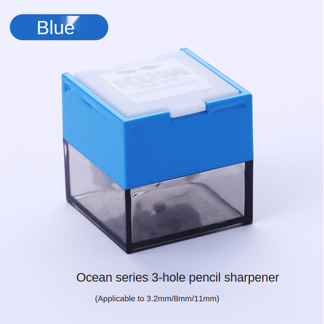 German Kum Cub3 Sharpening 8mm 11mm Pencil 3.2mm Automatic Pencil Biodegradable Material Three Hole Pencil Sharpener