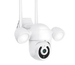 IP Camera Tuya Wifi Outdoor AI Human Detection Audio 1080P Wireless Floodlight Security CCTV Camera 4X Digital Zoom