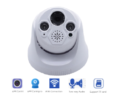 IP Camera 1080P ONVIF Wireless Dome Camera 2.0MP Security Camera Two Way Audio TF Card Slot Night Vision  P2P APP CamHi
