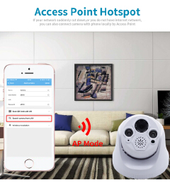 IP Camera 1080P ONVIF Wireless Dome Camera 2.0MP Security Camera Two Way Audio TF Card Slot Night Vision  P2P APP CamHi