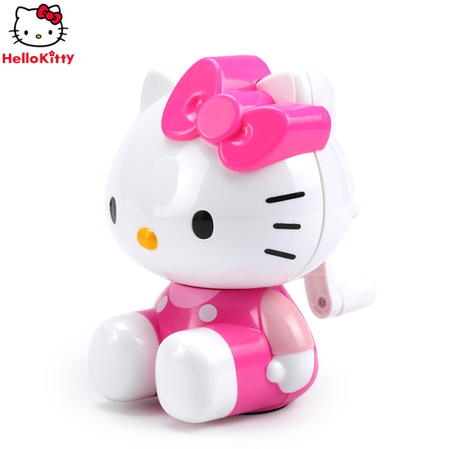fashion cartoon print hand-cranked pencil sharpener simple and cute children's school supplies