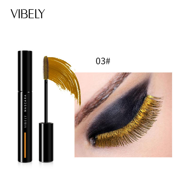 Professional Color Mascara Long-lasting Waterproof Fast Dry Eyelashes Curling Charming Lengthening Makeup Colorful Mascara view 5