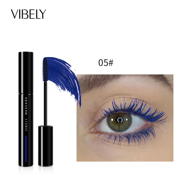 Professional Color Mascara Long-lasting Waterproof Fast Dry Eyelashes Curling Charming Lengthening Makeup Colorful Mascara view 6