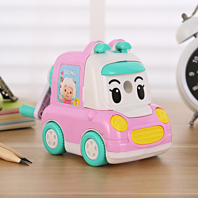 Mini car pencil sharpener  student learning things  pencil sharpener  child pencil toy