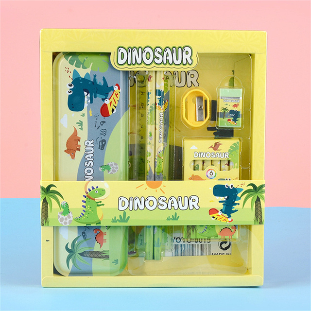 12-in-1 School Stationery Organizer For Student Kawaii Pencil Case Sharpener Ruler Crayon Set Children Gifts Birthday Christmas