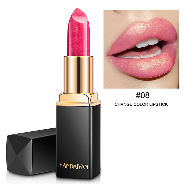 Waterproof Nude Pink Glitter Lipstick Makeup Long Lasting Velve Red Mermaid Sexy Shimmer LipSticks Cosmetics Beauty