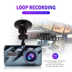 1080P Car DVR Dash Cam Video Recorder 3 In 1 Rear View Dual Full HD Car Camera 3.6"Cycle Recording Night Vision G-sensor Dashcam