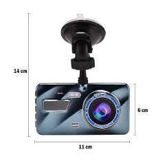 1080P Car DVR Dash Cam Video Recorder 3 In 1 Rear View Dual Full HD Car Camera 3.6"Cycle Recording Night Vision G-sensor Dashcam