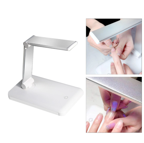 LED Nail Lamp Light Nail Dryer 10 Lamp Beads USB Touch Control Heating Lamp for Nail Art Tools Manicure Home Travel Girls Women view 2