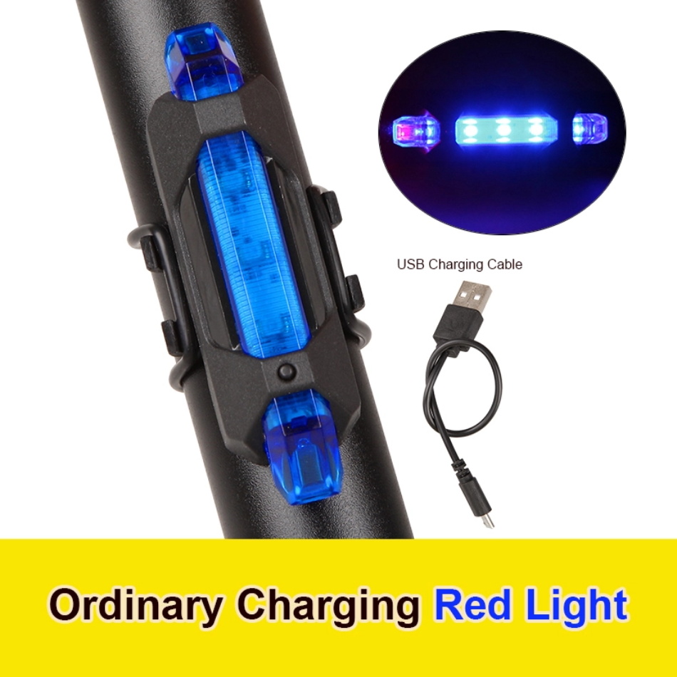 Bicycle Light Waterproof Rear Tail Light LED USB Style Rechargeable or Battery Style Bike Cycling Portable Light