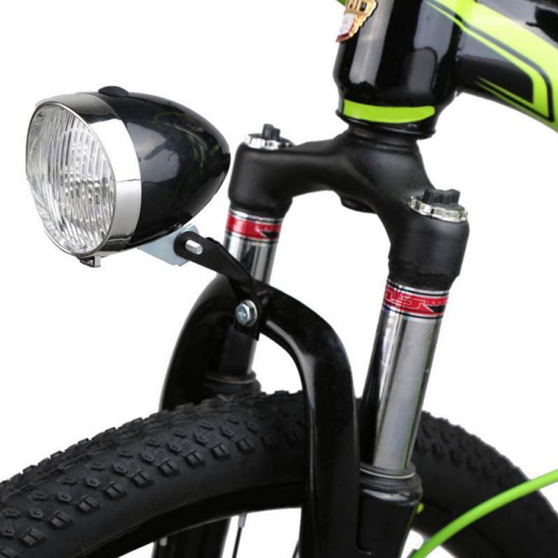 1pcs Vintage Bicycle Lights Front Retro Classic LED Headlight Fog Safety Lamp LED Dead Speed 160° Viewing Warning Night Light