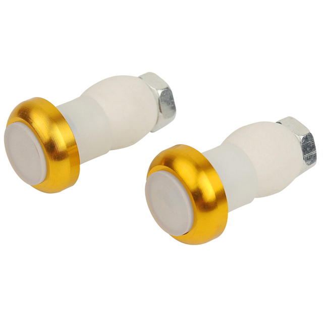1 Pair Battery Powered Bicycle Handlebar Light Bike Signal Lamp Cycling LED Bar End Plugs Indicator Safety Lights
