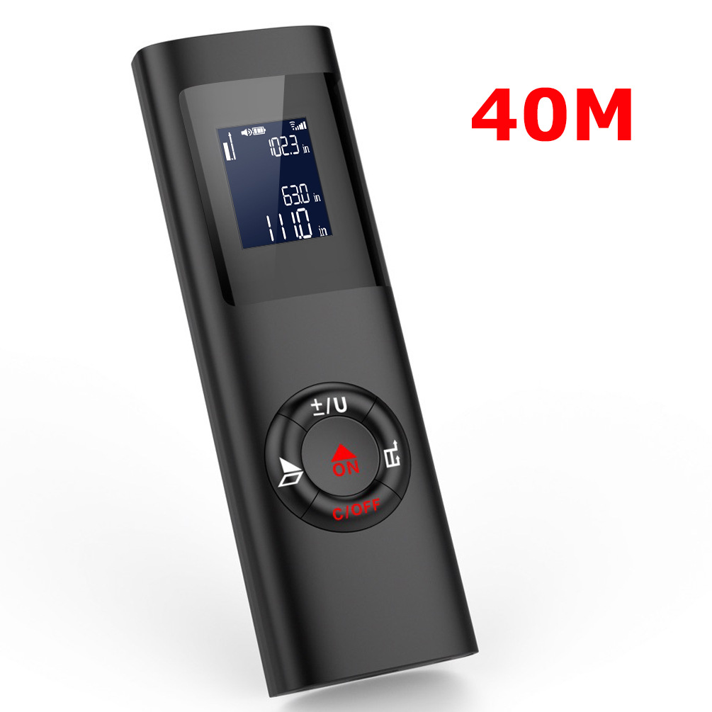 40M Laser Rangefinder USB Rechargeable Laser Distance Meter Digital Tape Measure Range Finder Construction Tools