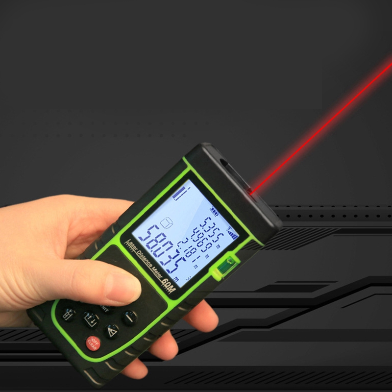 40M Meter Range Finder Measure Handheld Digital Distance Area Volume With Bubble Level Measure Tool