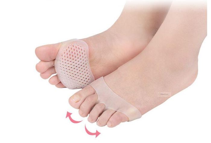 1pair Gel Forefoot Metatarsal Pad Silicon High Heel Othotics Pain Relief Massage Cushion Forefoot Supports Foot Care tools