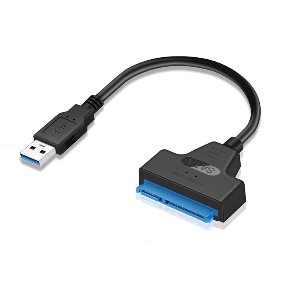 Dual USB 3.0 to SATA7+15pin Adapter Computer Cables Connectors USB Sata Adapter Cable Support 2.5 Inches Ssd Hdd Hard Drive