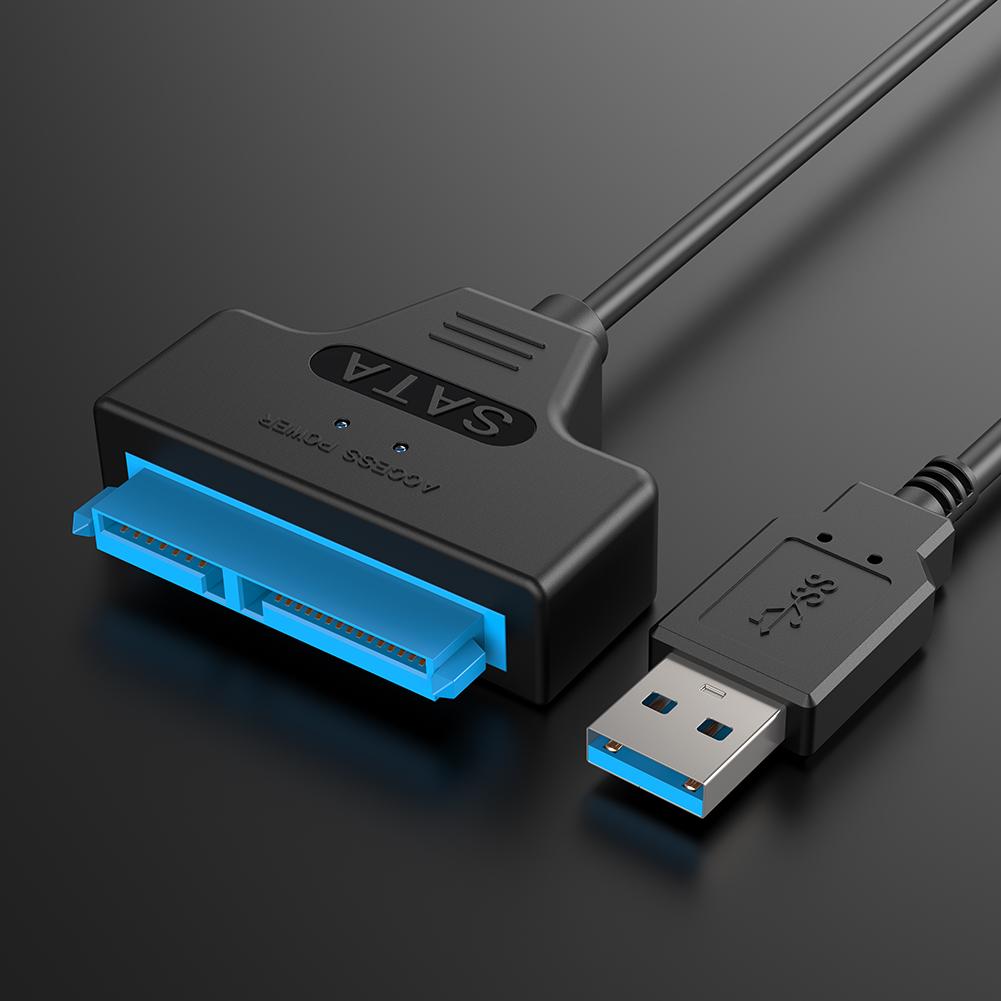 Dual USB 3.0 to SATA7+15pin Adapter Computer Cables Connectors USB Sata Adapter Cable Support 2.5 Inches Ssd Hdd Hard Drive