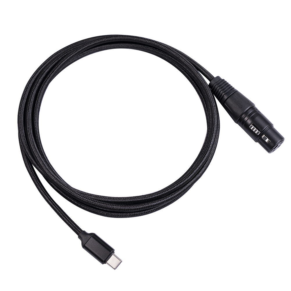 Mini Type-C To XLR 3 Pin Microphone Audio Cable Male To Female Mic Adapter Cord Microphone Connect Computer Audio Cable Adapter