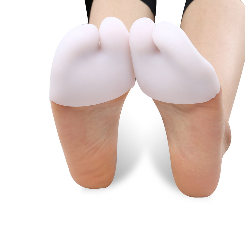 1pair Soft Forefoot Pads Silicone Gel Pointe Toe Finger Cover Pain Protector High Heels Gel Pads for Feet Ballet Foot Carere