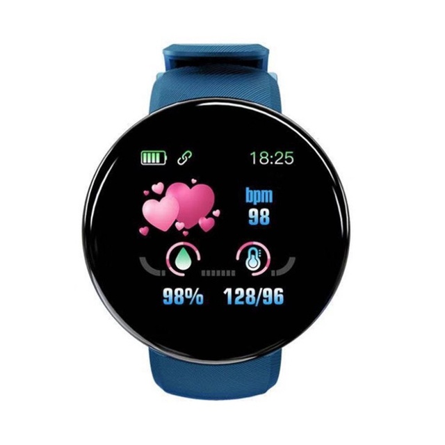 New Smart Watch Men Women Smart Bracelet LED D18 Smartwatch Waterproof Smart Touch Screen Bracelet Smartband