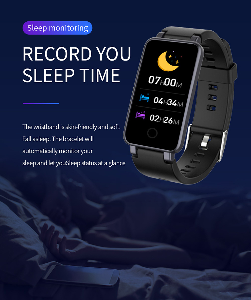 C2Plus Wristwatch Fitness Color Screen Smart Sport Bracelet Activity Running Tracker Heart Rate Pedometer For Men Women