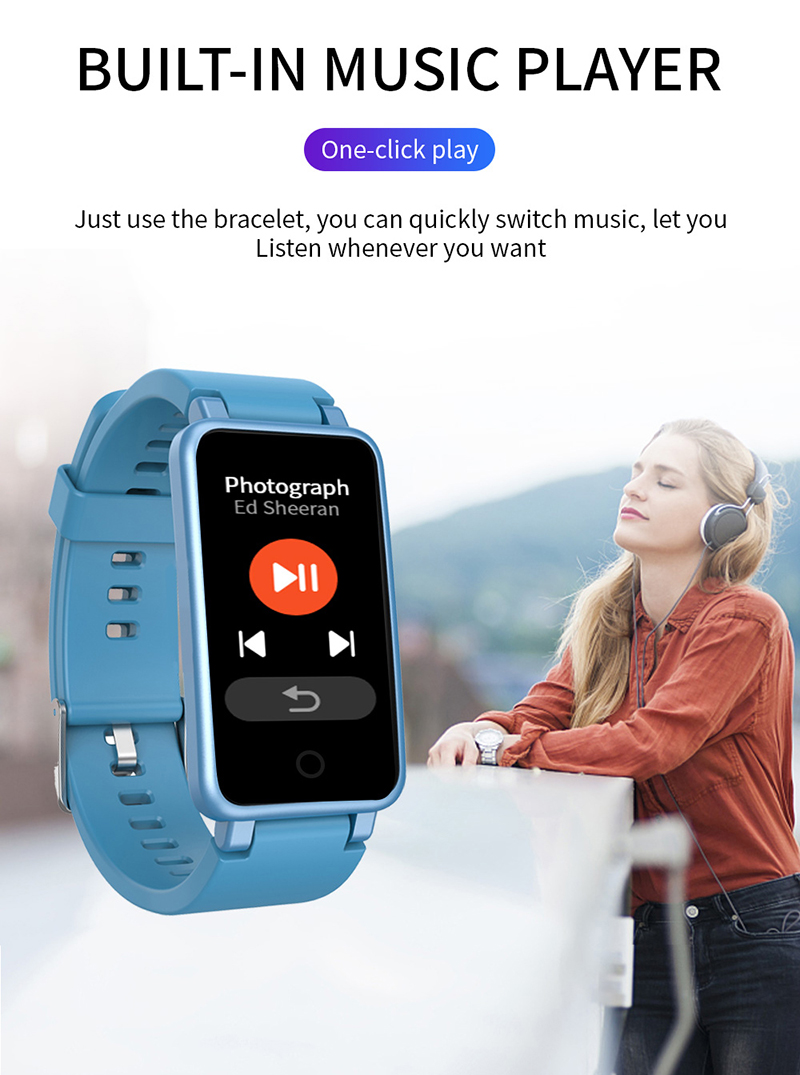 C2Plus Wristwatch Fitness Color Screen Smart Sport Bracelet Activity Running Tracker Heart Rate Pedometer For Men Women