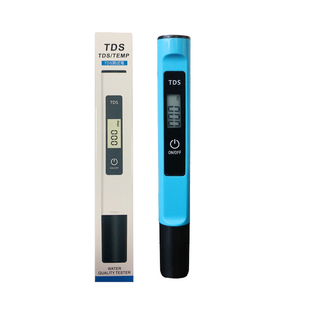 TDS Meter Digital Water Quality Tester Digital PH Meter Tester 0-9990ppm TDS/EC LCD Water Purity PPM Aquarium Filter
