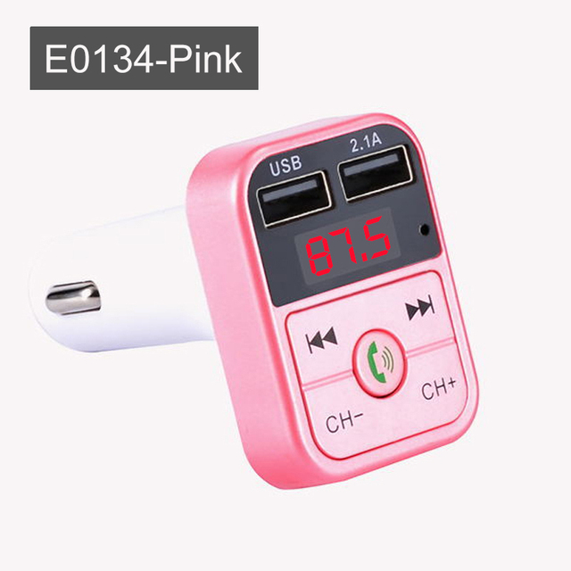 Car Bluetooth 5.0 FM Transmitter Wireless Handsfree Audio Receiver Auto MP3 Player 2.1A Dual USB Fast Charger Car Accessories