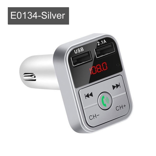 Car Bluetooth 5.0 FM Transmitter Wireless Handsfree Audio Receiver Auto MP3 Player 2.1A Dual USB Fast Charger Car Accessories