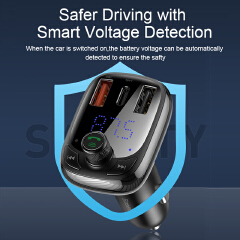 FM Transmitter Bluetooth 5.0 Handsfree Car Kit Audio MP3 Player With PPS QC3.0 QC4.0 5A Fast Charger Auto FM Modulator